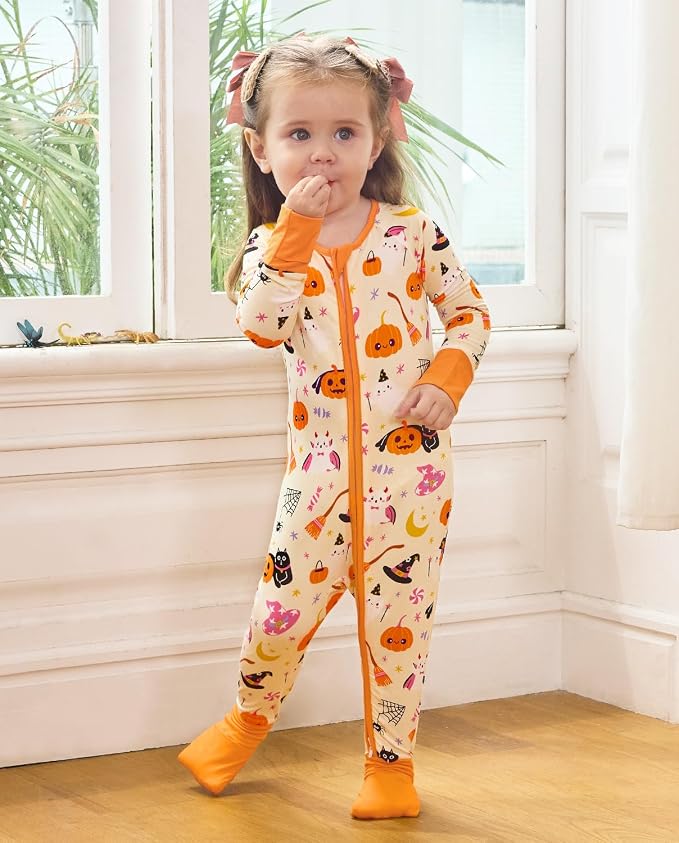 babee Reshinee Viscose derived from bamboo Baby Pajamas Convertible Footie - Image 3