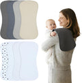 Baby Burp Cloths 8-Pack, Waterproof Burping Cloths, 4-Layer Super Absorbent & by Benoxine