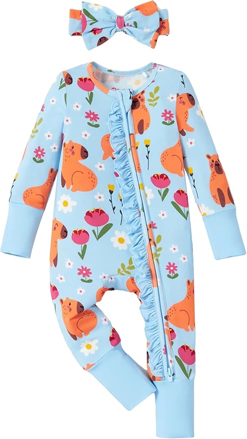 PATPAT Bamboo Viscose Baby Footie by PATPAT