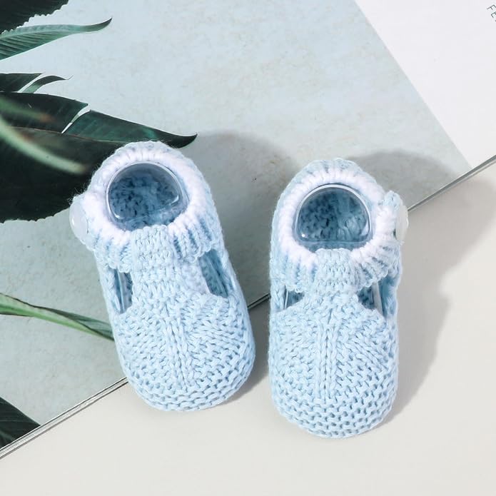 Infant Baby Boys Girls Knitted Booties Soft Cute First Walking Socks Shoes | - Image 5