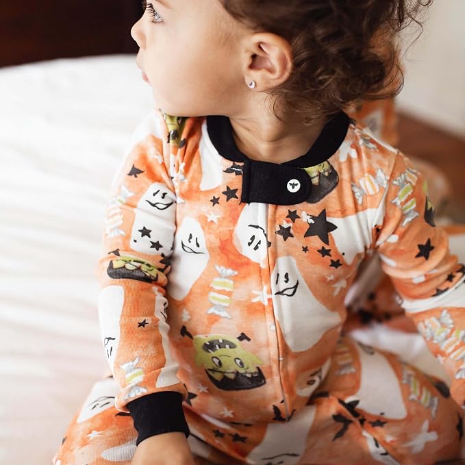 Burt's Bees Baby Girls Organic Cotton, Snug Fit Footed Sleeper Pajamas | - Image 3