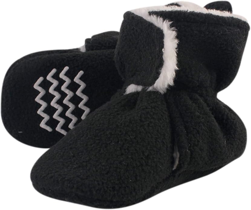 Hudson Baby Unisex Baby Cozy Fleece and Faux Sherpa Booties by HudsonBaby