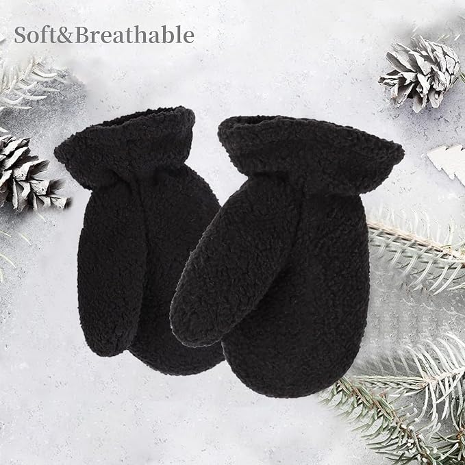 Zsedrut Baby Boys Winter Glove Warm Toddler Infant Girls Mittens Fleece Lined - Image 5