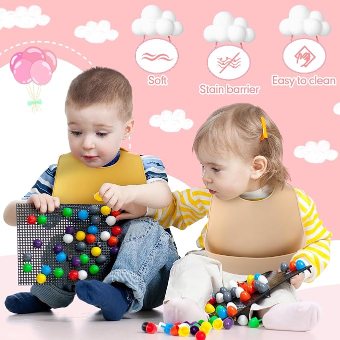 Mepase Silicone Bibs for Baby Waterproof Silicone Bib | Soft Food-grade Material - Image 5