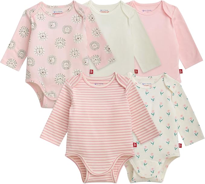 Magnetic Me Cloudstretch 5-Pack Bundle | Magnetic Baby Bodysuits by magneticme