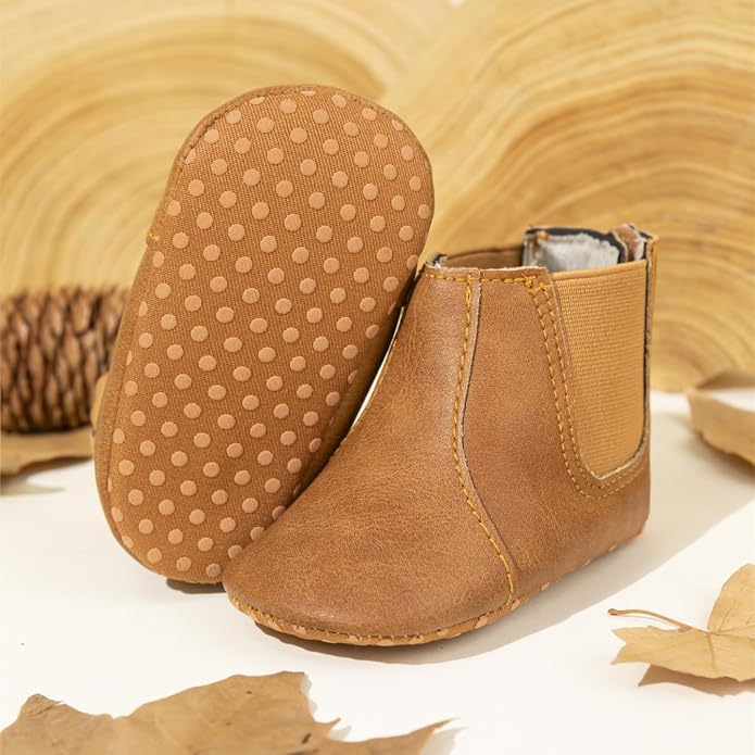 Meckior Baby Girls Cowboy Tassel Boots Side Zipper Moccasins Soft Bottom - Image 4