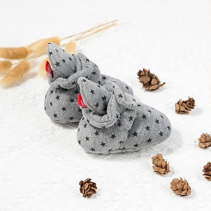 Sawimlgy Newborn Infant Baby Girl Boy Cotton Booties Stay On Sock Slippers Soft - Image 3