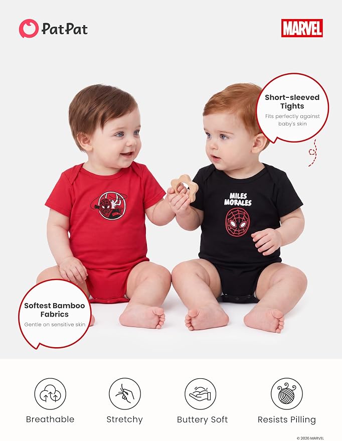 Disney Baby Viscose Made from Bamboo 3-Pack Bodysuits Set Newborn to Infant - Image 6