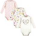 Hudson Baby Baby Girls' Cotton Long-sleeve Bodysuits 3-pack by HudsonBaby