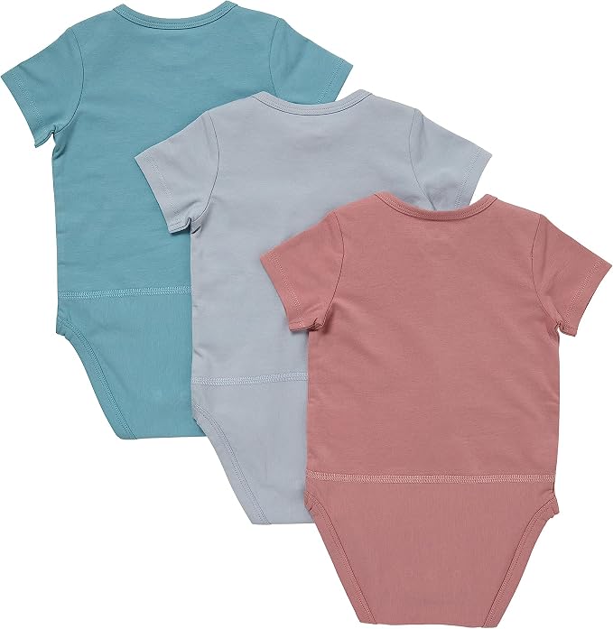 Hanes Baby Pure Comfort Short Sleeve Bodysuits, Infant Bodysuits, Boys & Girls - Image 2
