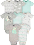 Gerber unisex-baby 8-pack Short Sleeve Onesies Bodysuits