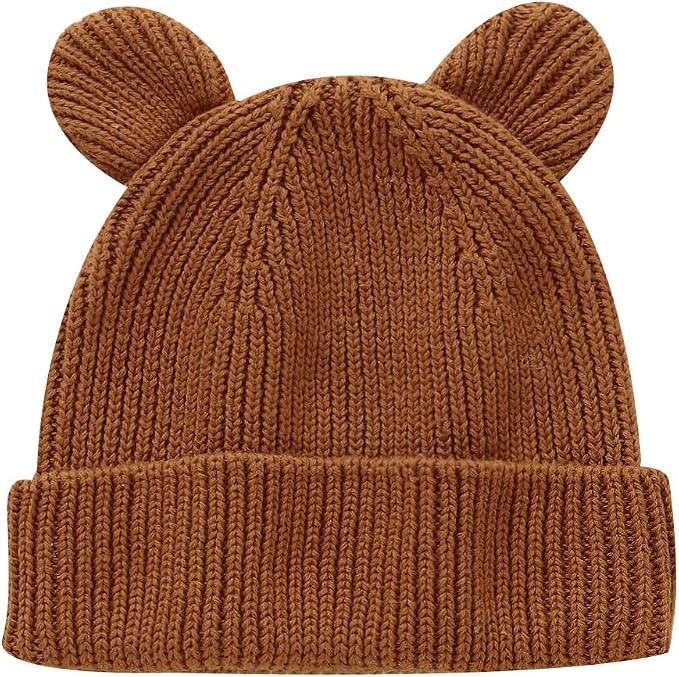 Hadetoto Cotton Baby Beanie Winter Knitted Hat by Hadetoto