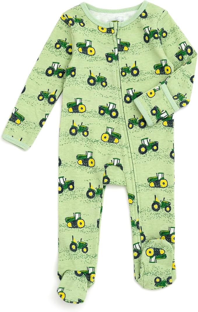 John Deere Baby Boy or Girl Footed Sleep N Play Coverall Newborn by JohnDeere