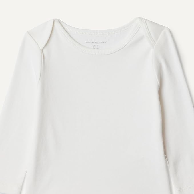 Amazon Essentials Unisex Babies' Long-Sleeve Cotton Bodysuits - Image 4