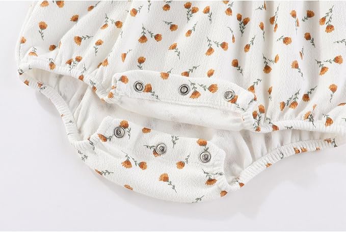 Ruliby Baby Girls Clothes Cotton Bubble Romper Summer Newborn Outfits | - Image 5