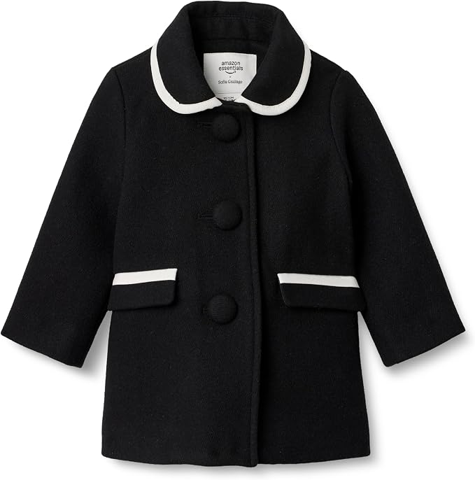 Amazon Essentials x Sofia Grainge Toddler and Baby Girls' Wool Blend A-Line by AmazonEssentials