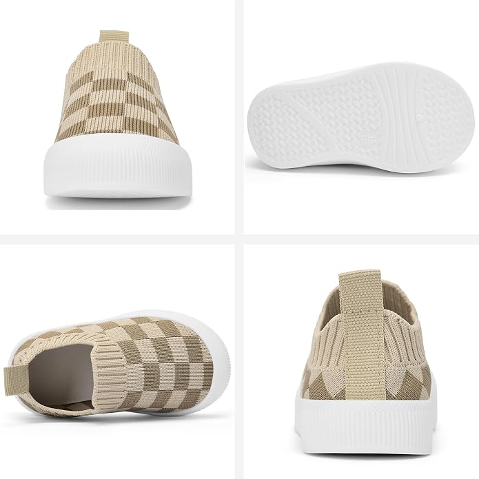 BACSAC Baby Toddler Unisex Infant Shoes Boys Girls Beige Mesh Breathable - Image 4