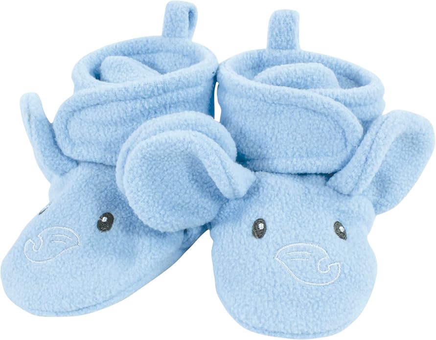 Hudson Baby Baby Animal Fleece Booties 2-pack - Image 3