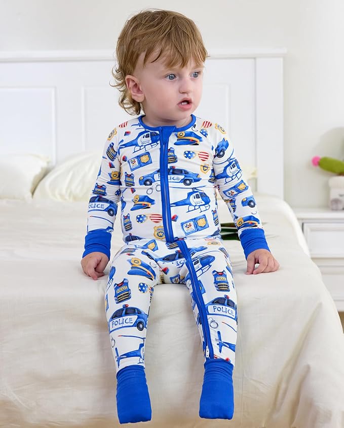 babee Reshinee Bamboo Viscose Baby Footie Pajama, Zipper Sleeper Boys Girls | - Image 8