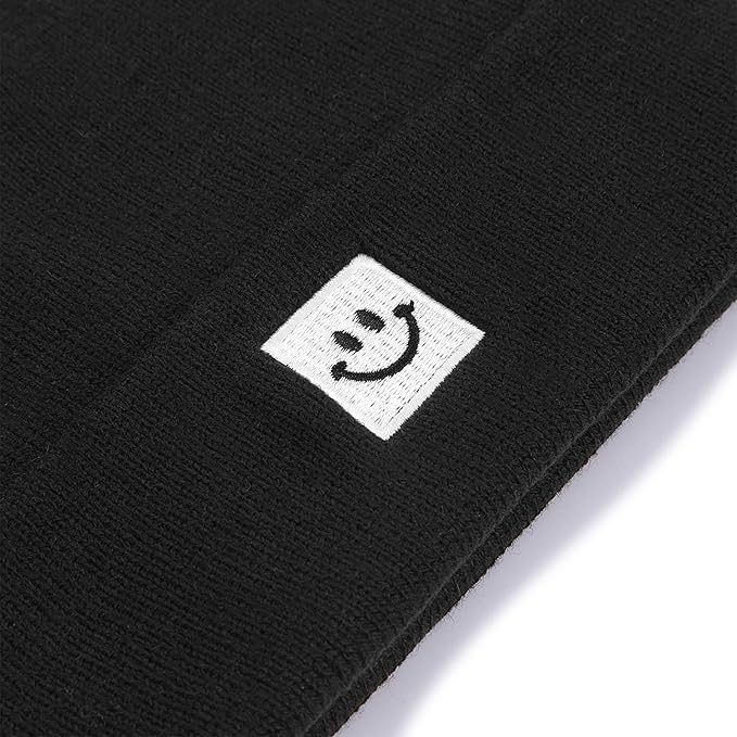 Baby Beanie Knit Ski Hat with Cute Face - Image 4