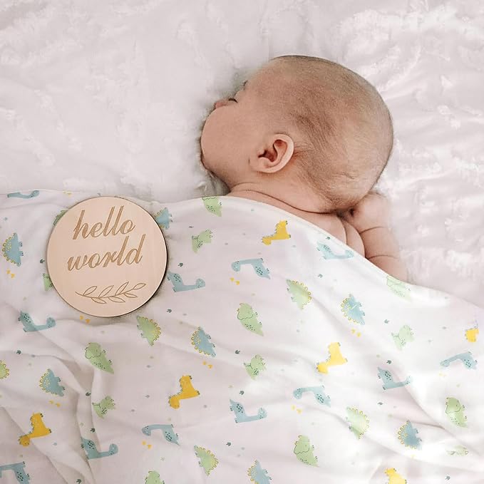 DRESHOW BQUBO Cotton Baby Swaddle Hat Set Newborn Infant Receiving Blankets - Image 3