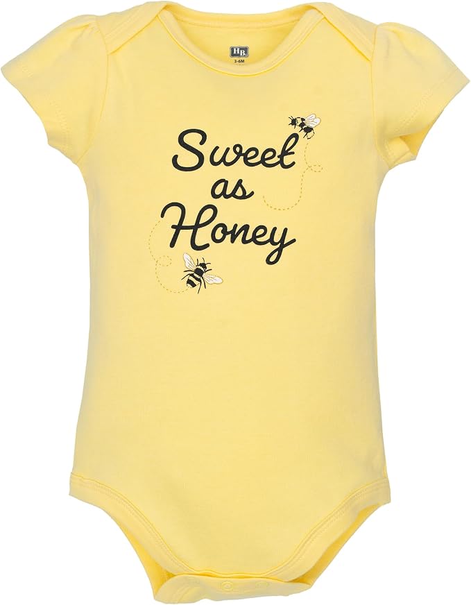 Hudson Baby Infant Girls Cotton Bodysuits 5-Pack - Image 7