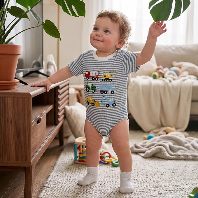 Newborn Baby Boy Girl Summer Clothes Funny Print Sweatshirt Romper Oversized - Image 2