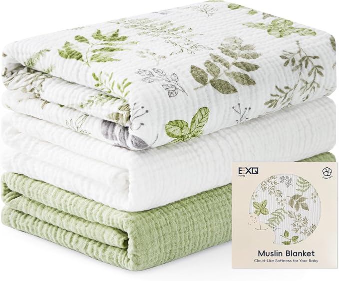 EXQ Home Muslin Swaddle Blankets by EXQHomeTexitleCoLtd