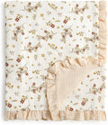 CREVENT 40''X40'' 100% Organic Cotton Muslin Baby Blanket by CREVENT