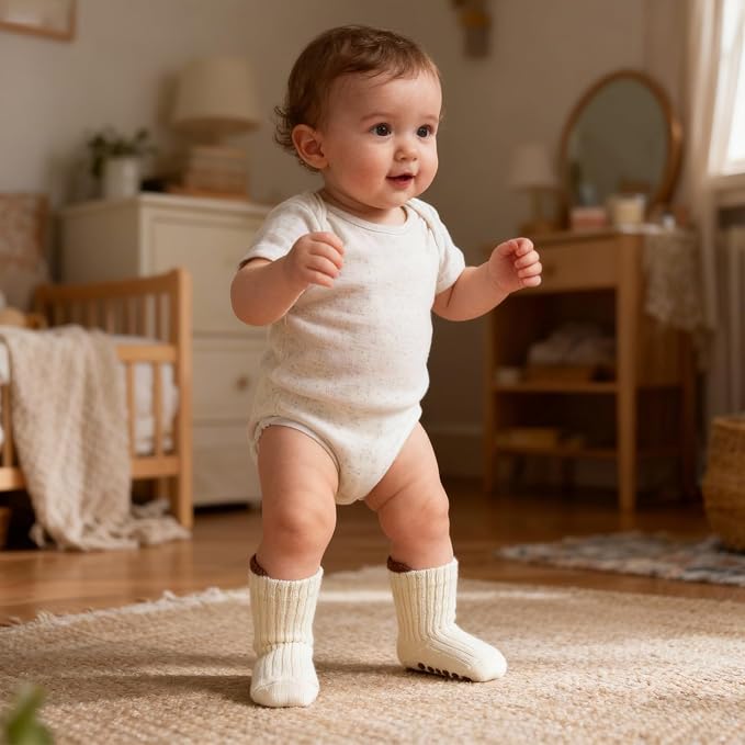 8 Pairs Baby Toddler Socks Non-Slip Grip Socks - Image 2