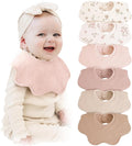 Konssy 6-Pack Muslin Baby Bandana Bibs, Drool Bibs by Konssy