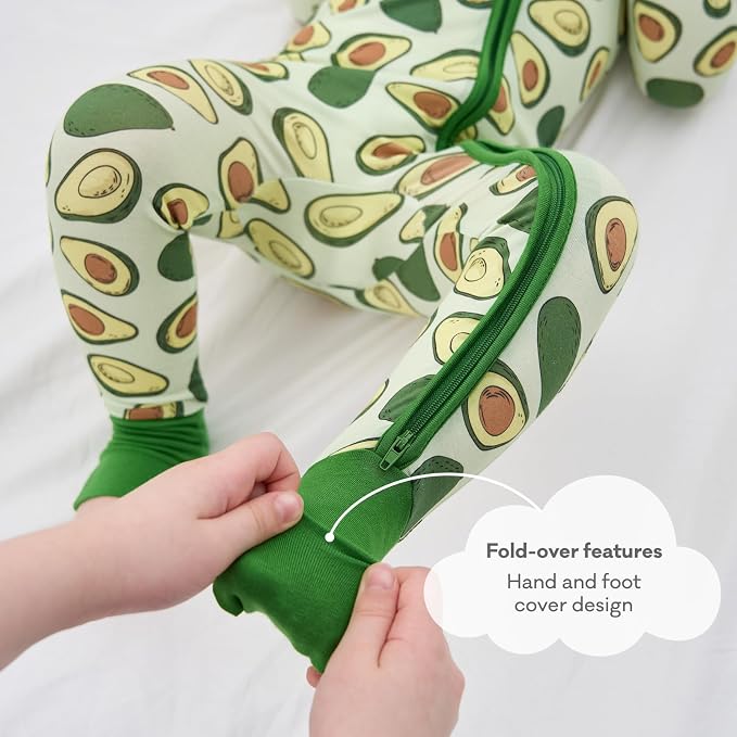 pureborn Baby Sleeper Viscose from Bamboo Zipper Footies 0-24 Months - Image 6
