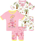 DAUGHTER QUEEN Girls Summer Pajamas Set 4 Pieces 100% Cotton Sleepwear Size 18 by DAUGHTERQUEEN