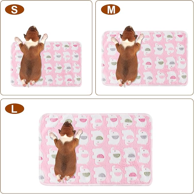 1 Pack 3 Blankets for Dog Puppy Cat | Super Soft Fluffy Premium Fleece Pet - Image 2