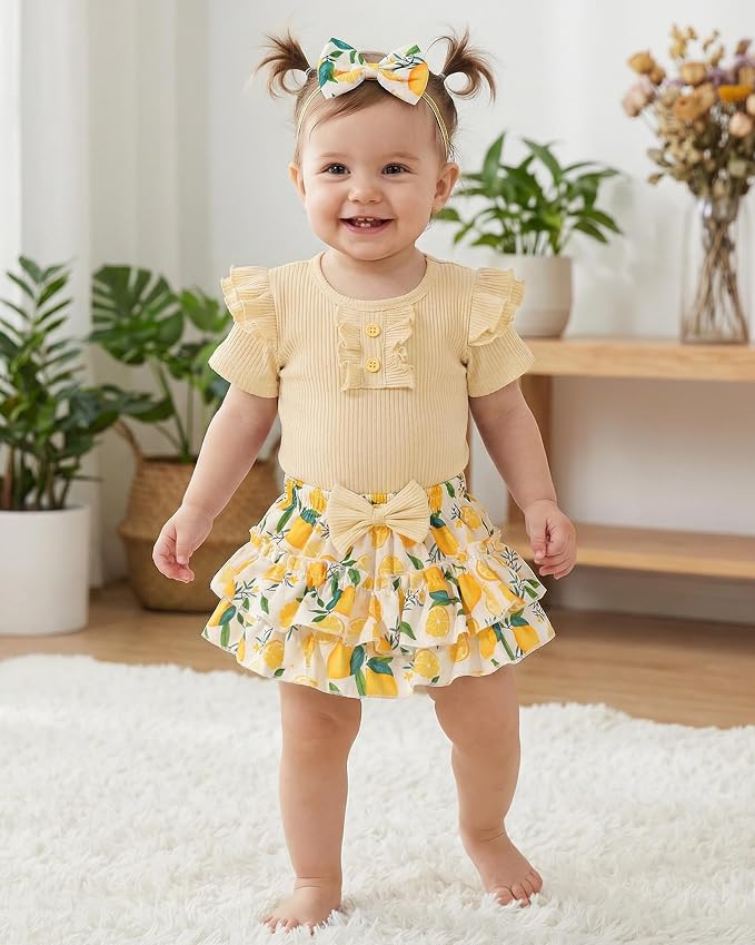 HONGTEYA Baby Girl Clothes Set Newborn Infant Summer Outfits - Image 4