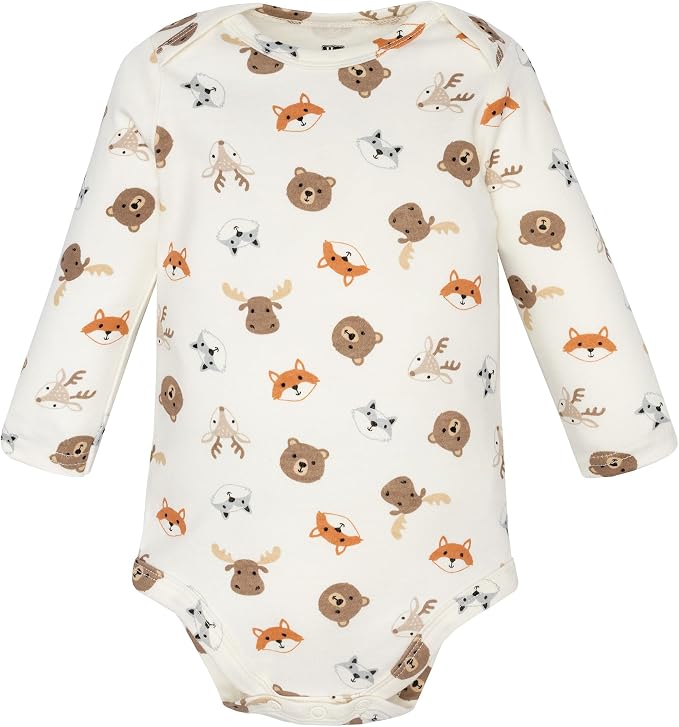Hudson Baby baby-boys Cotton Long-sleeve Bodysuits 3-pack - Image 4
