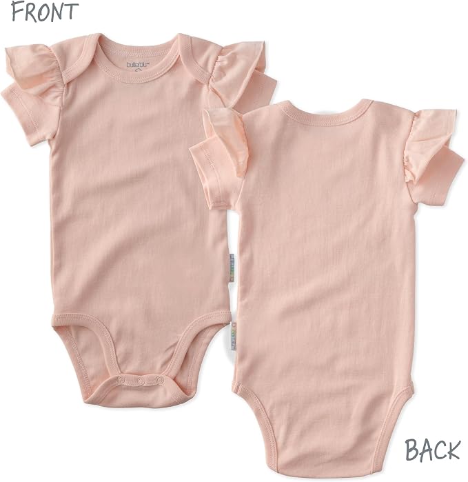 Butterblu Rory 10-Pack Short Sleeve Ruffle Bodysuits 100% Cotton | GOTS - Image 3