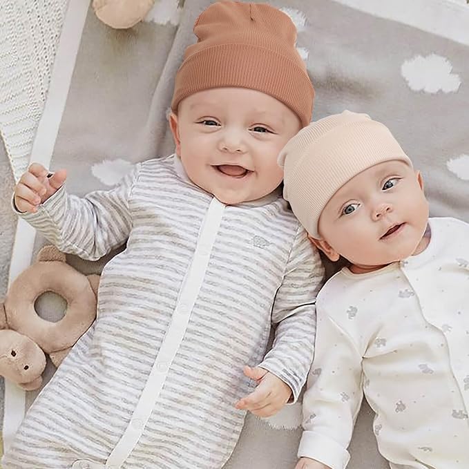 DRESHOW BQUBO 6 Pack Baby Newborn Hats Set - Image 2