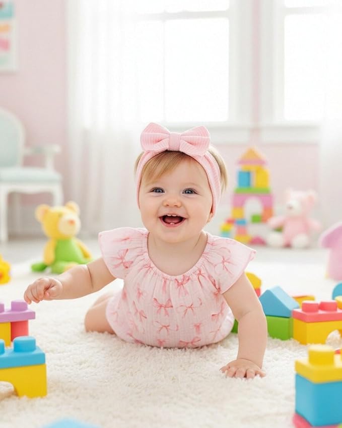 Renotemy Newborn Baby Girl Clothes Coming Home Summer Outfits Preemie-18M | - Image 3