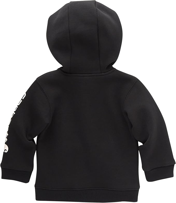 Carhartt Kid's CP8675 Long-Sleeve Full-Zip Logo Sweatshirt - Image 3