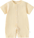 AMIYAN Unisex Baby Cotton Romper Boys Short Sleeve One-Piece Jumpsuit Infant by AMIYAN