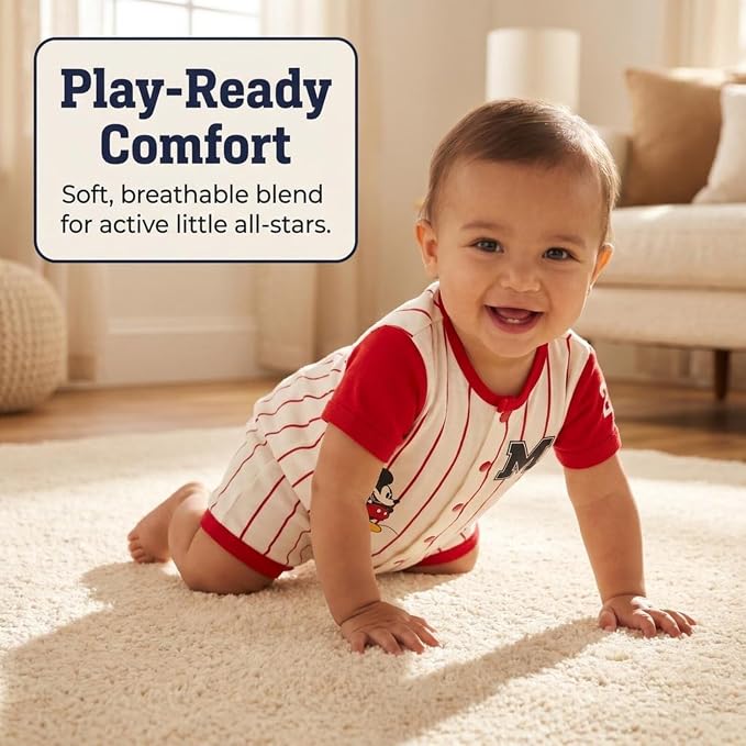 Disney Boys' Athletic One Piece Romper Newborn to Toddler - Image 2