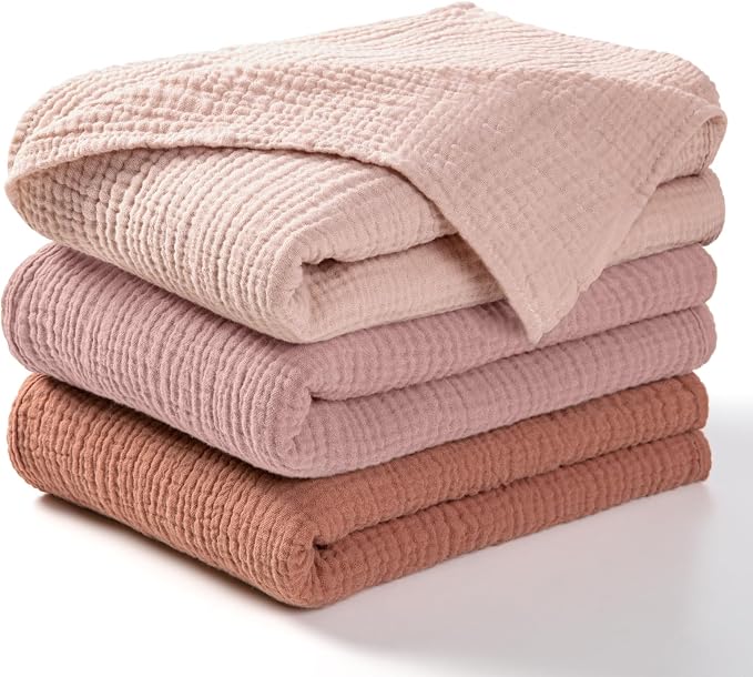 lulumoon Muslin Swaddle Blanket Baby: Cotton Receiving Wrap by Lulumoon