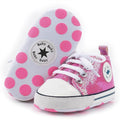Unisex Baby Girls Boys Canvas High-top Shoes, Newborn Infant Anti-Slip Soft by KKIIDDSS