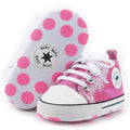 Unisex Baby Girls Boys Canvas High-top Shoes, Newborn Infant Anti-Slip Soft by KKIIDDSS