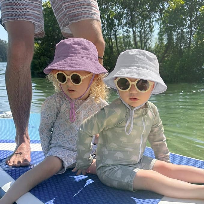 Muslin Baby Sun Hat Sun Protection Baby Toddler Bucket Hats - Image 5