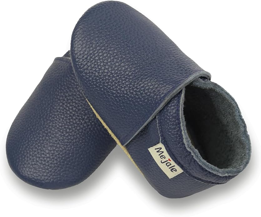 Mejale Baby Infant Toddler Shoes Slip-on Soft Sole Leather Moccasins Pre-Walkers by Mejale