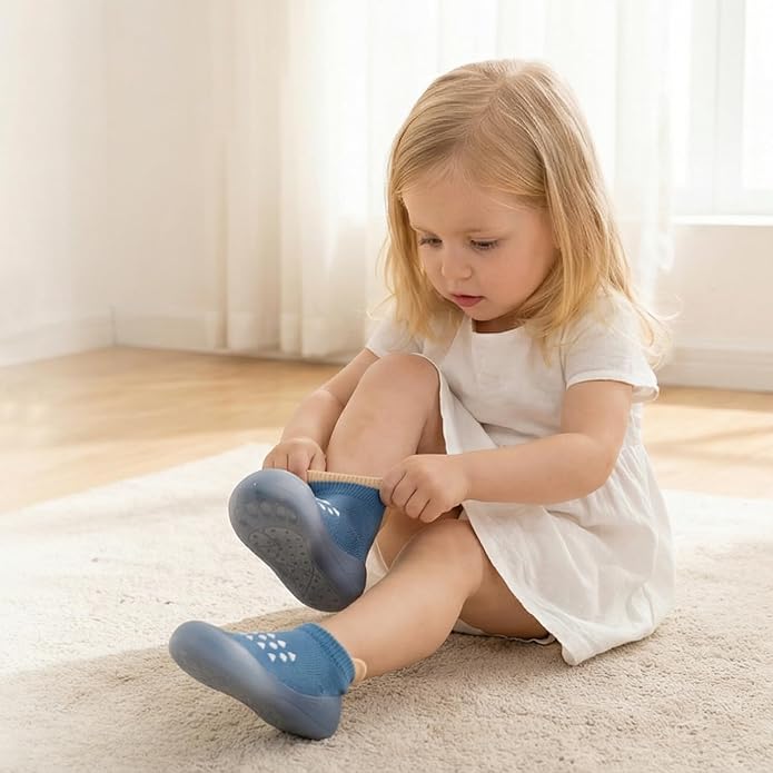 Baby Non Slip Socks Shoes Toddler Girls Boys First Walking Shoes Infant Indoor - Image 2
