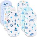 6 Pack Blue Burp Cloths Baby Boys Girls by Spriggenix
