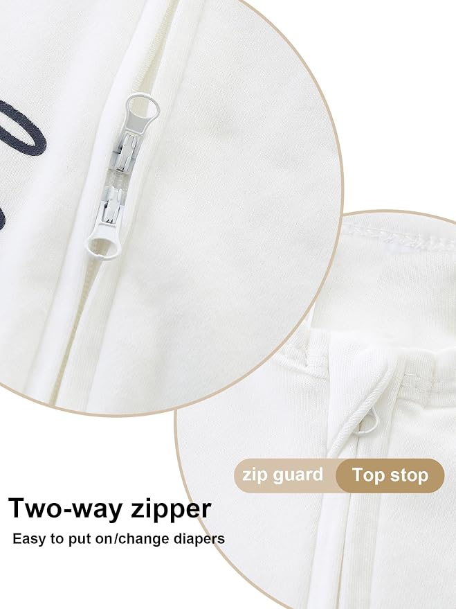 Babymine 100% Cotton 2-Way Zipper Little Brother Newborn Outfit 0-3 Months | - Image 4